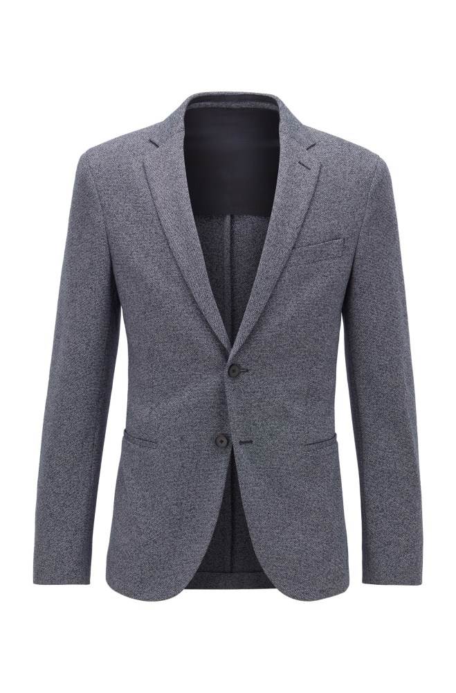 Hugo Boss Slim-fit jacket Mørke Blå | aCuZlx0U