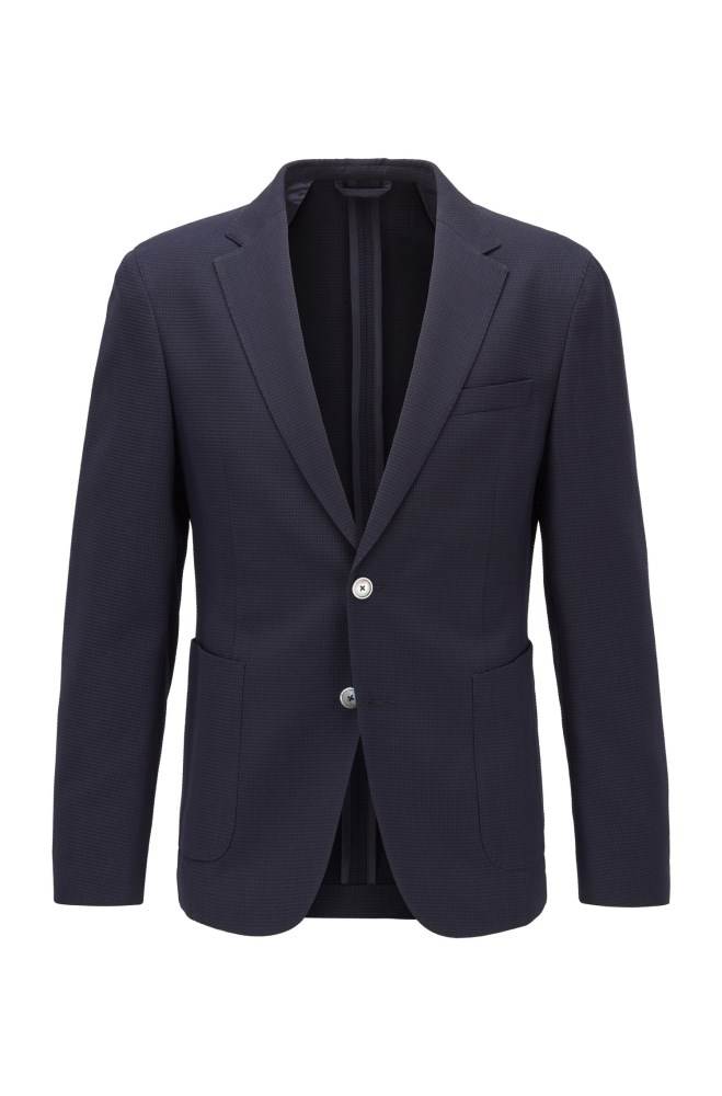 Hugo Boss Slim-fit jacket Mørke Blå | e3r4cpuJ