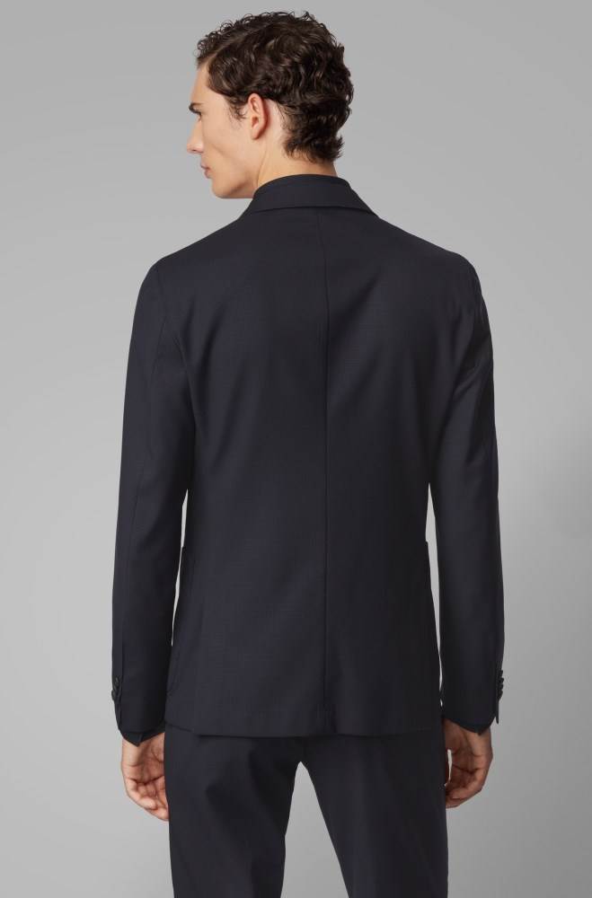 Hugo Boss Slim-fit jacket Mørke Blå | fN2I539X