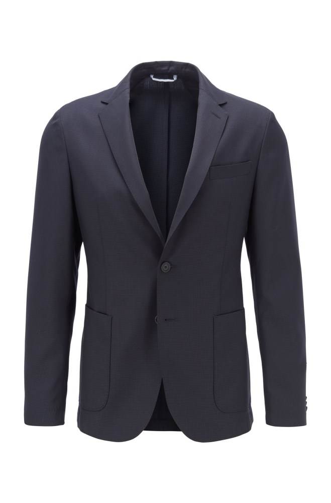 Hugo Boss Slim-fit jacket Mørke Blå | fN2I539X