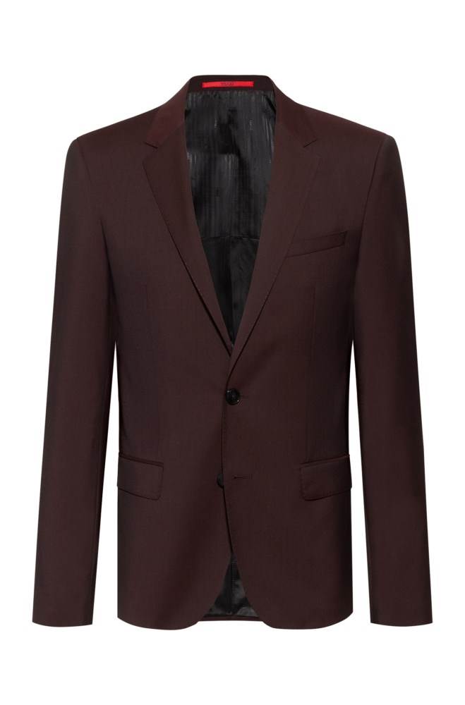 Hugo Boss Slim-fit jacket Mørke Rød | iNIg9duF