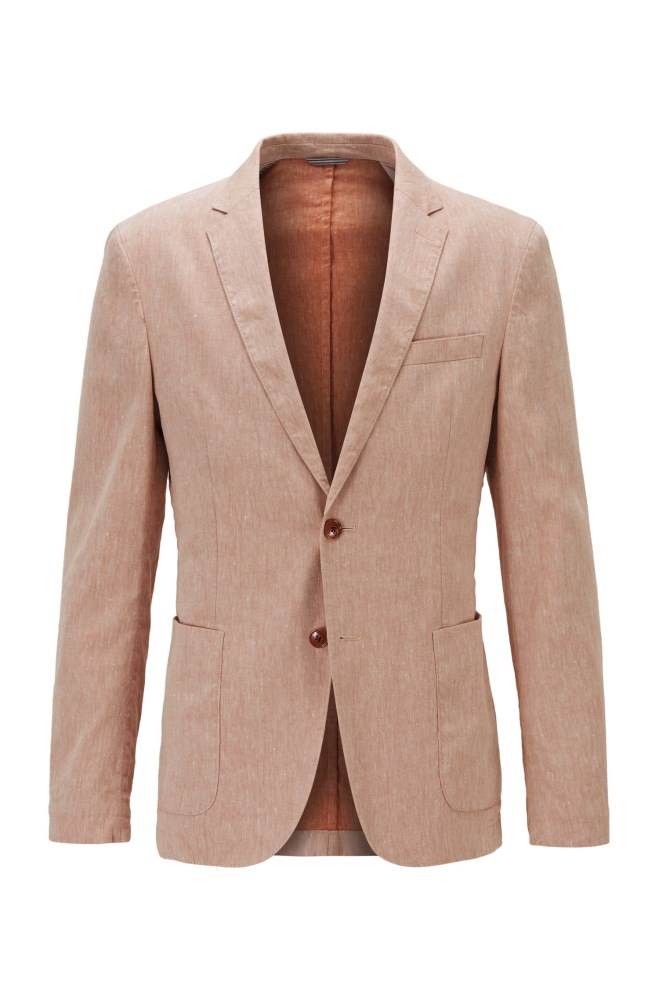 Hugo Boss Slim-fit jacket Oransje | VPN9g8Ru