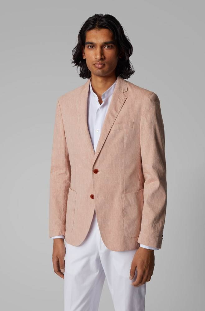 Hugo Boss Slim-fit jacket Oransje | VPN9g8Ru