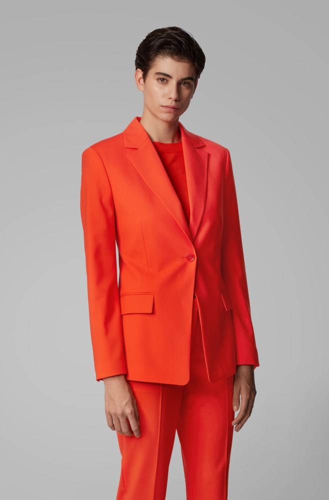 Hugo Boss Slim-fit jacket Oransje | jIMXGlzh