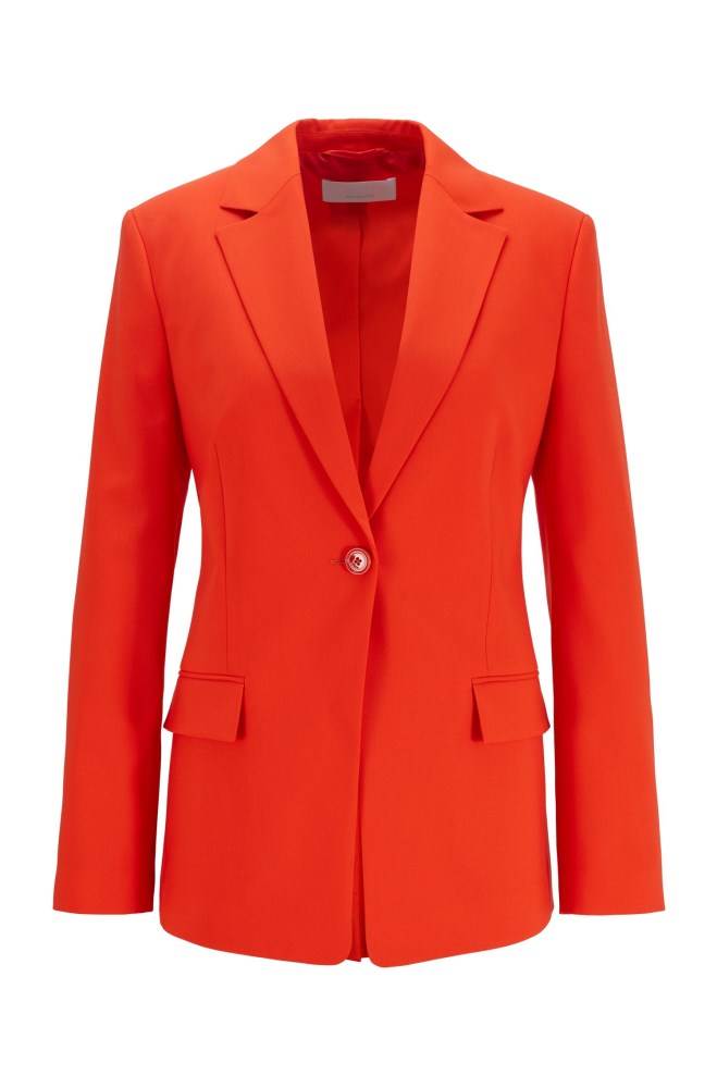 Hugo Boss Slim-fit jacket Oransje | jIMXGlzh