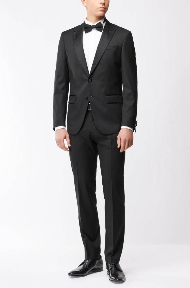 Hugo Boss Slim-fit jacket Svarte | 076ZuEGE