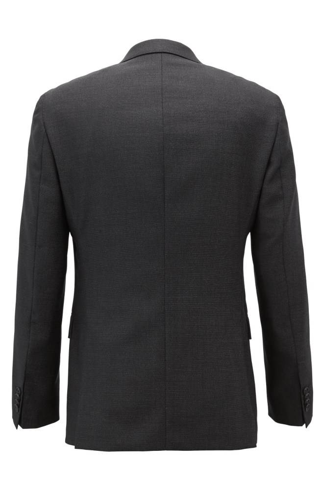 Hugo Boss Slim-fit jacket Svarte | GU3E4Ysy