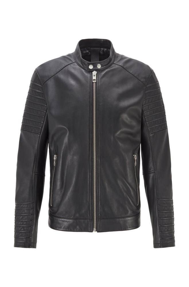 Hugo Boss Slim-fit jacket Svarte | ZZe69rBe