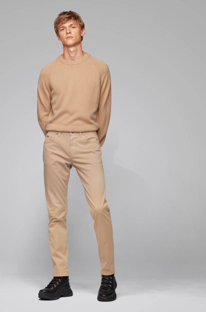 Hugo Boss Slim-fit jeans Beige | LETGQMDO