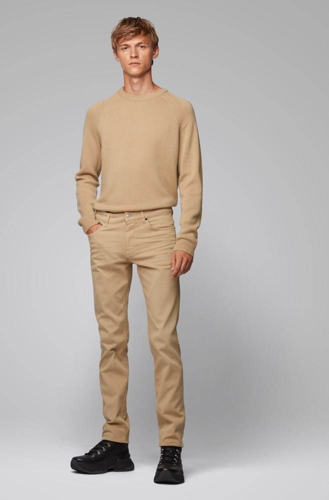 Hugo Boss Slim-fit jeans Beige | mfQps3up