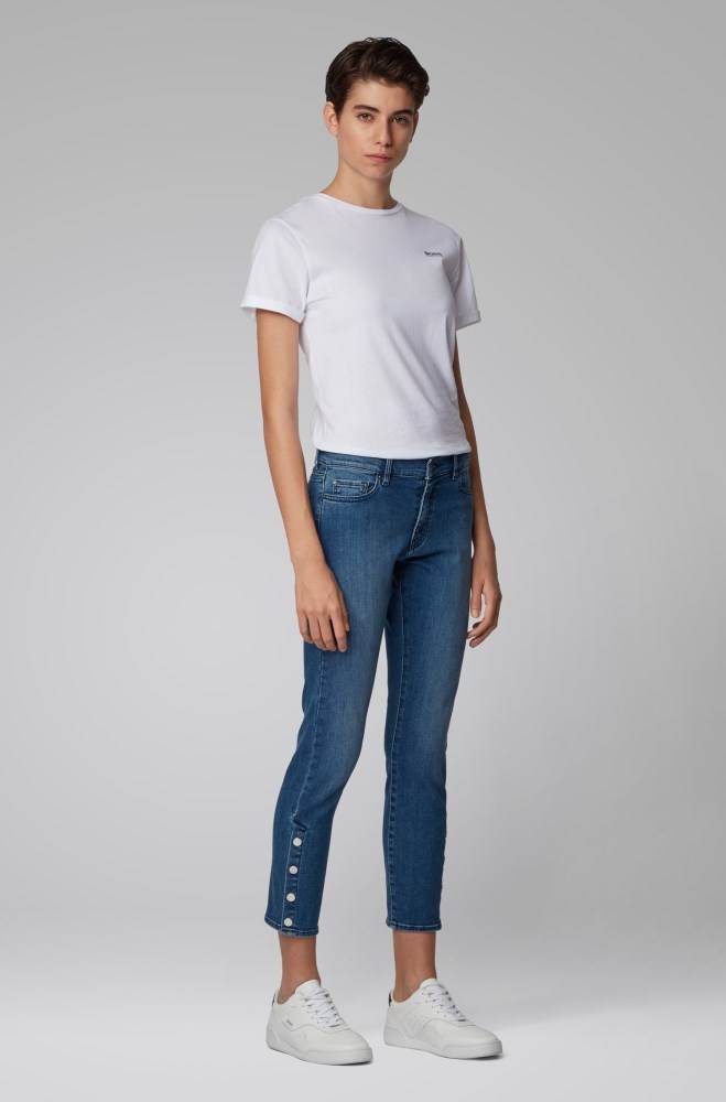 Hugo Boss Slim-fit jeans Blå | 26ZvWyu6