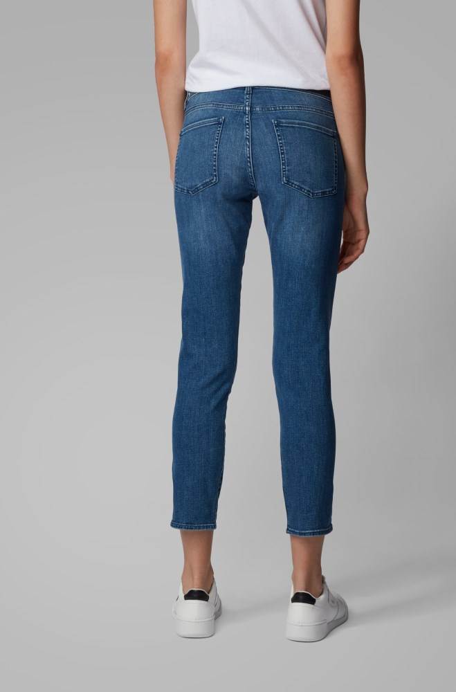 Hugo Boss Slim-fit jeans Blå | 26ZvWyu6