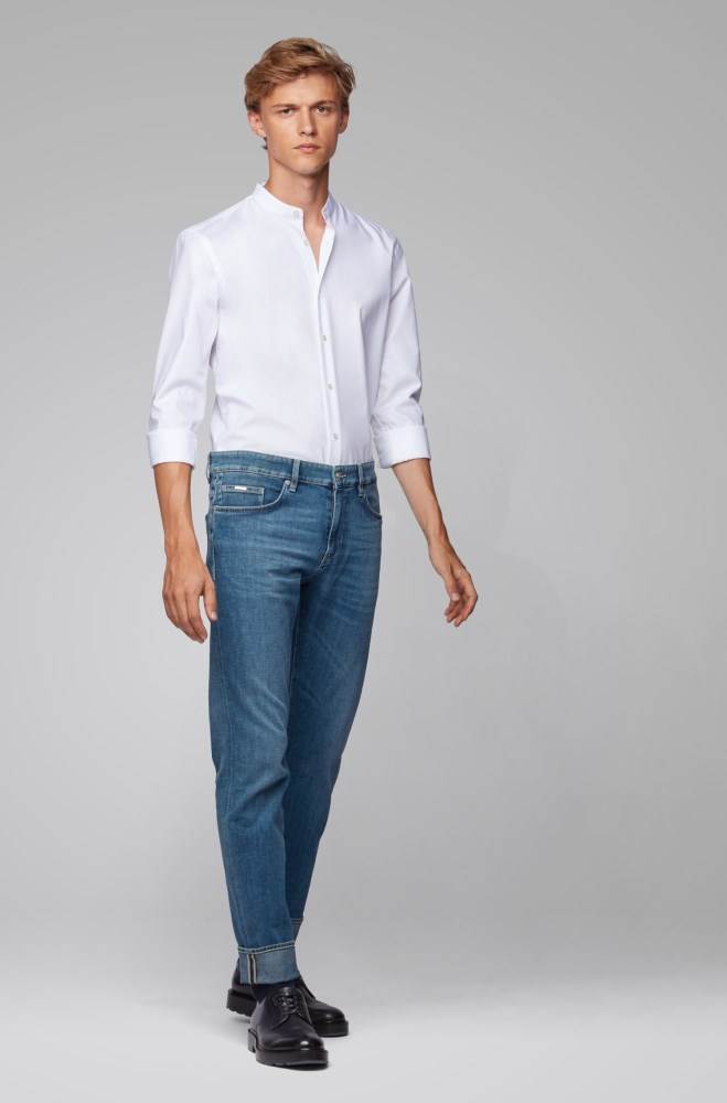 Hugo Boss Slim-fit jeans Blå | 4btMRVpz