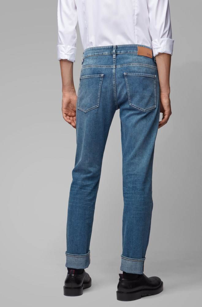 Hugo Boss Slim-fit jeans Blå | 4btMRVpz