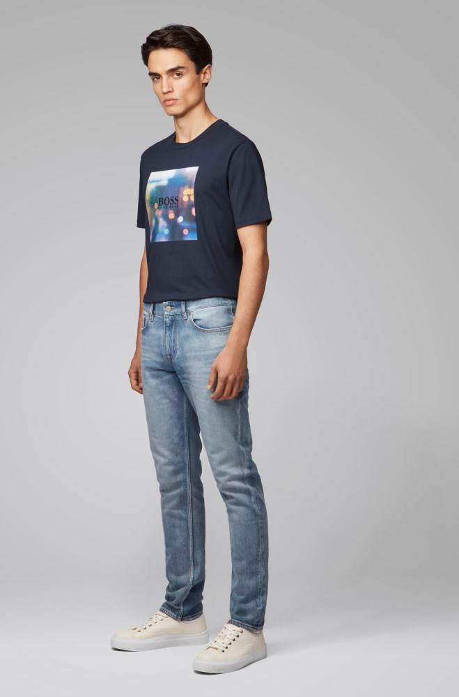 Hugo Boss Slim-fit jeans Blå | BsRduU4s