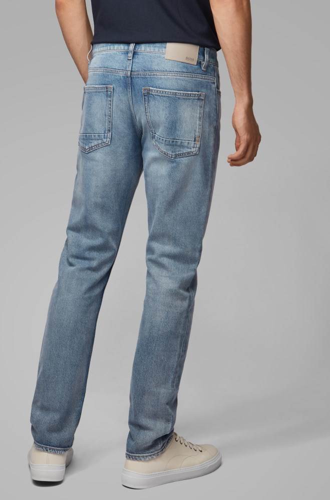 Hugo Boss Slim-fit jeans Blå | BsRduU4s