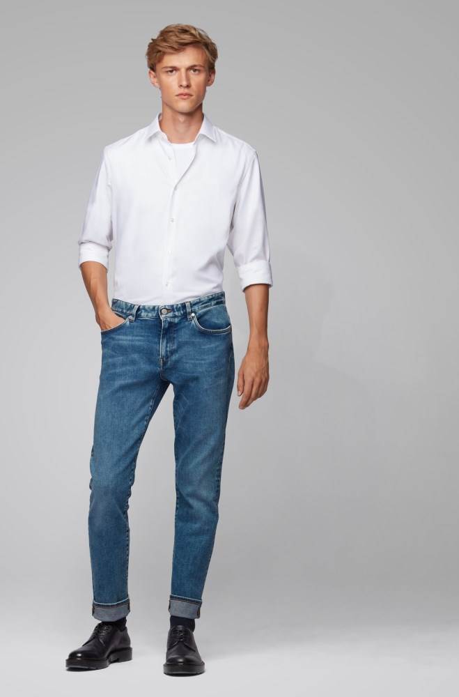 Hugo Boss Slim-fit jeans Blå | NXsqnz70