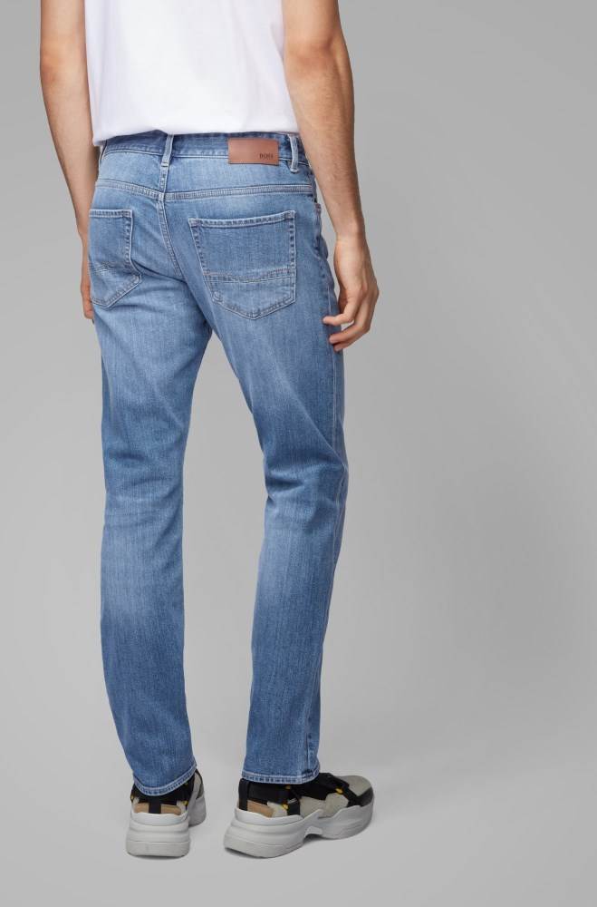 Hugo Boss Slim-fit jeans Blå | RgdkzIsq