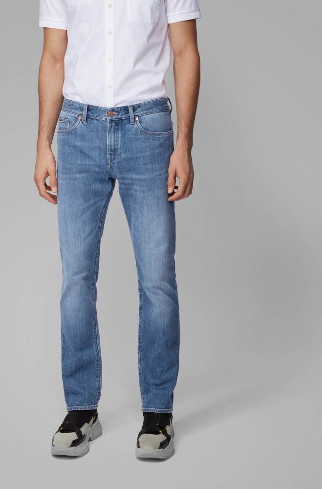 Hugo Boss Slim-fit jeans Blå | RgdkzIsq