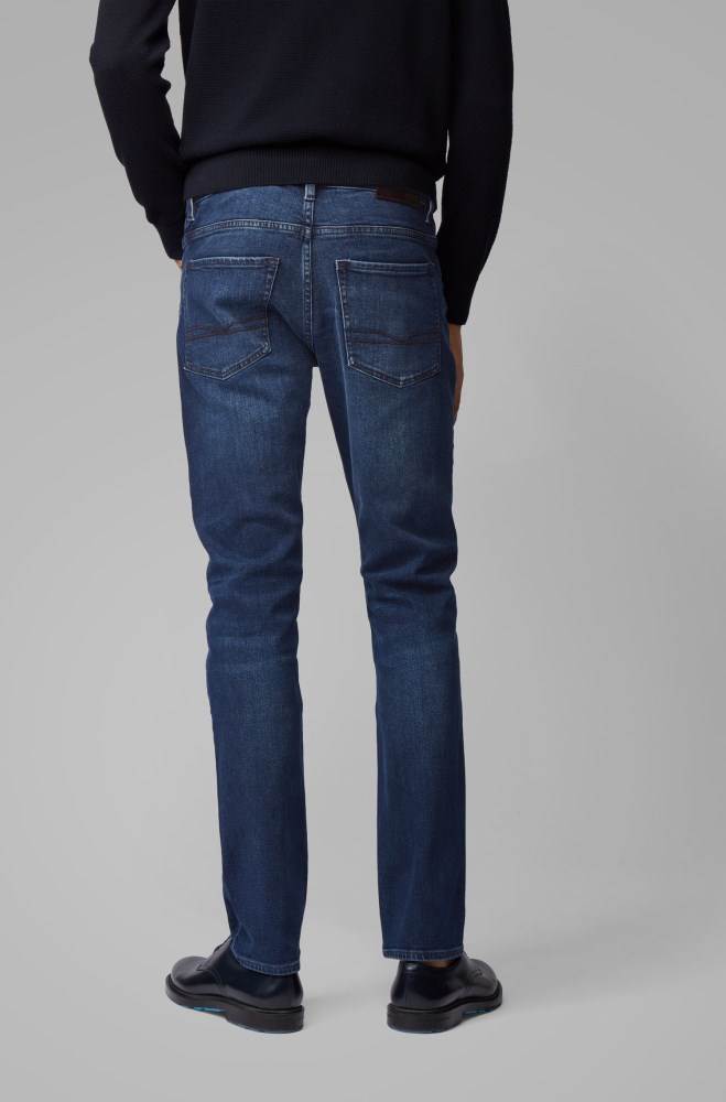 Hugo Boss Slim-fit jeans Blå | xE8u4Lxa