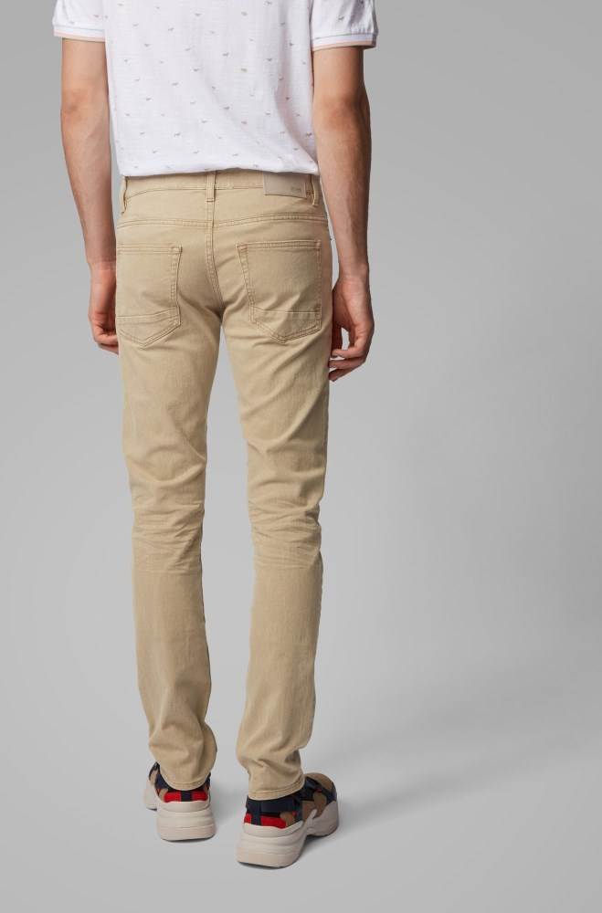 Hugo Boss Slim-fit jeans Khaki | NxzP62vx