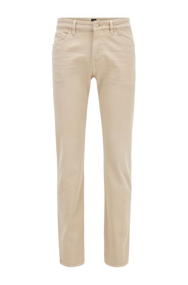 Hugo Boss Slim-fit jeans Lyse Beige | 03G4JeCW