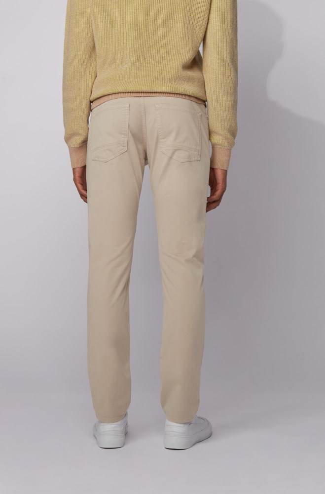 Hugo Boss Slim-fit jeans Lyse Beige | 54hipuyb