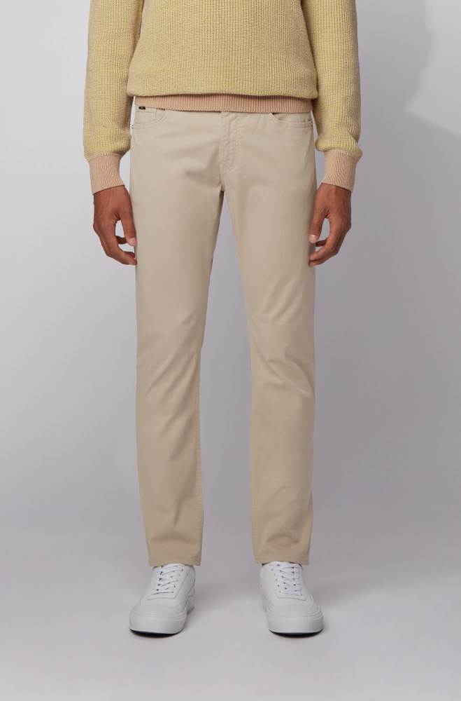 Hugo Boss Slim-fit jeans Lyse Beige | 54hipuyb