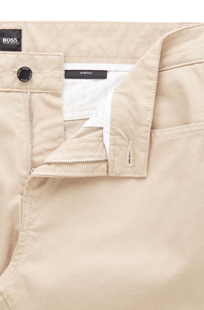 Hugo Boss Slim-fit jeans Lyse Beige | DFBWBdSy