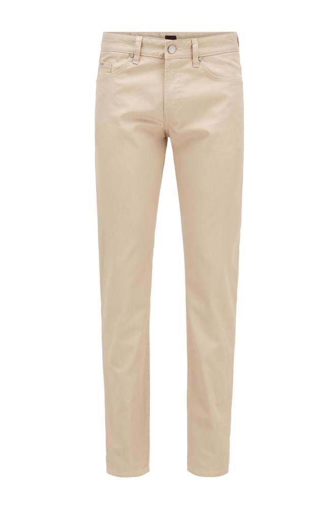 Hugo Boss Slim-fit jeans Lyse Beige | DFBWBdSy