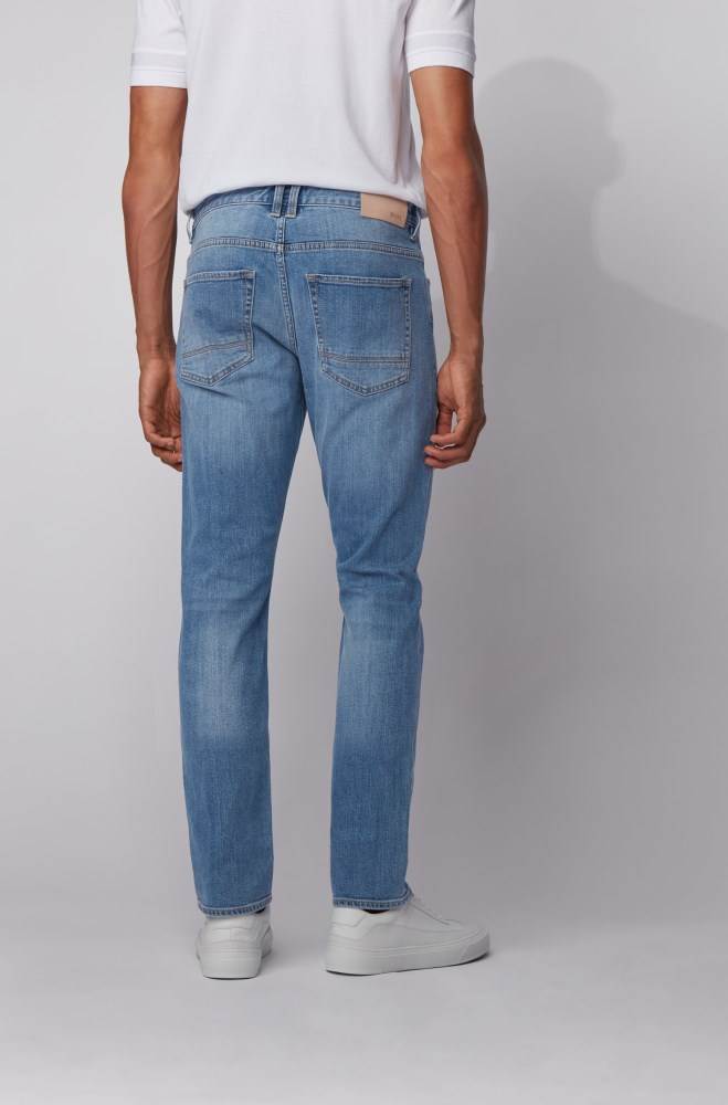 Hugo Boss Slim-fit jeans Lyse Blå | w4uO4bpQ