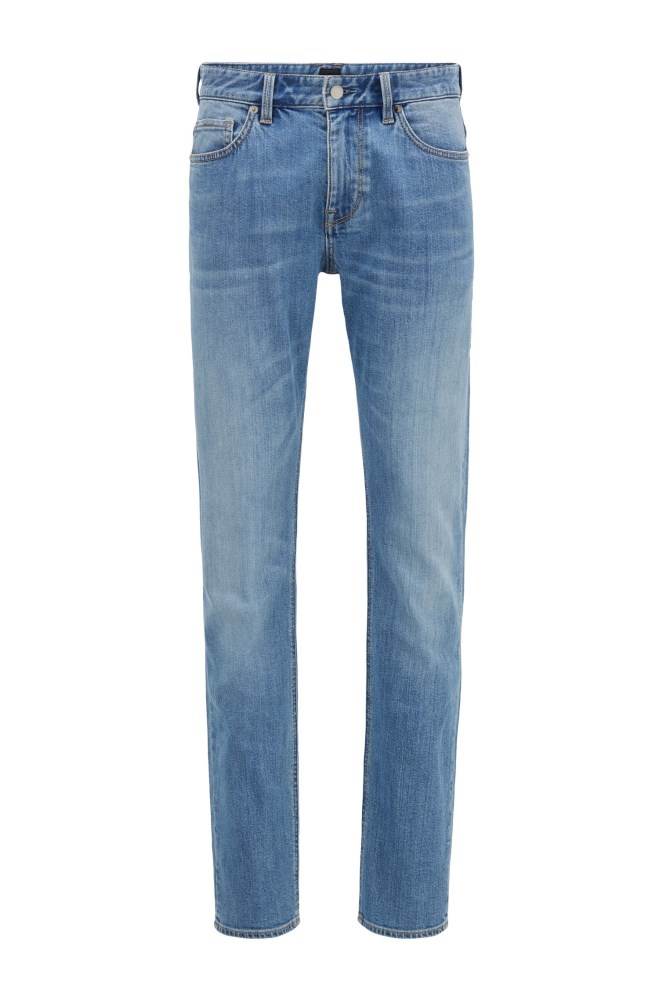 Hugo Boss Slim-fit jeans Lyse Blå | w4uO4bpQ