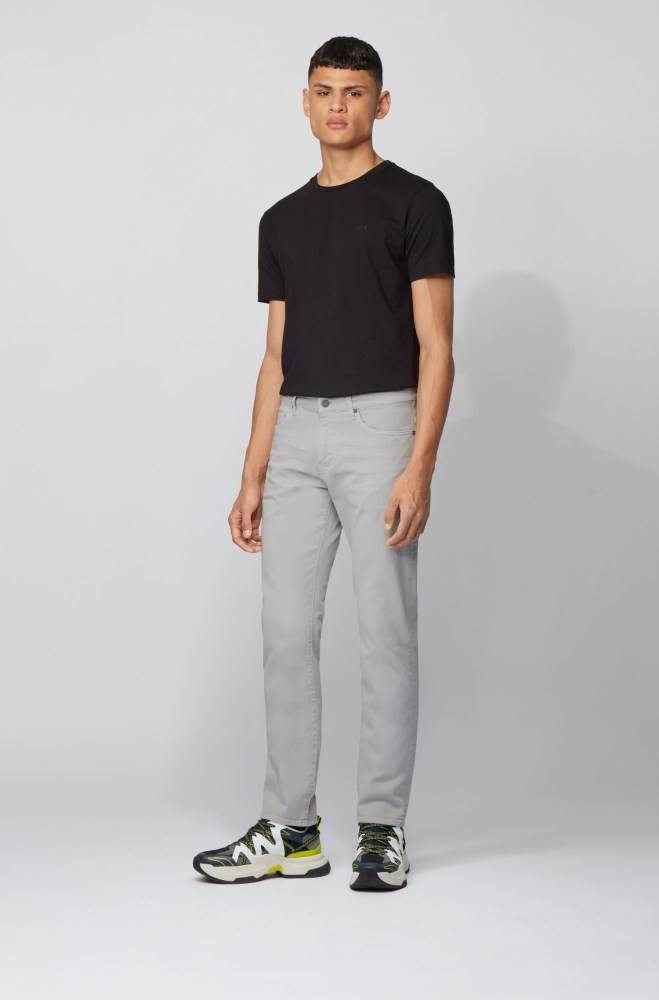 Hugo Boss Slim-fit jeans Lyse Grå | iIys95Cq