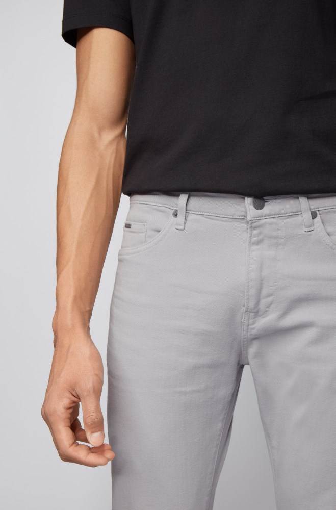 Hugo Boss Slim-fit jeans Lyse Grå | iIys95Cq