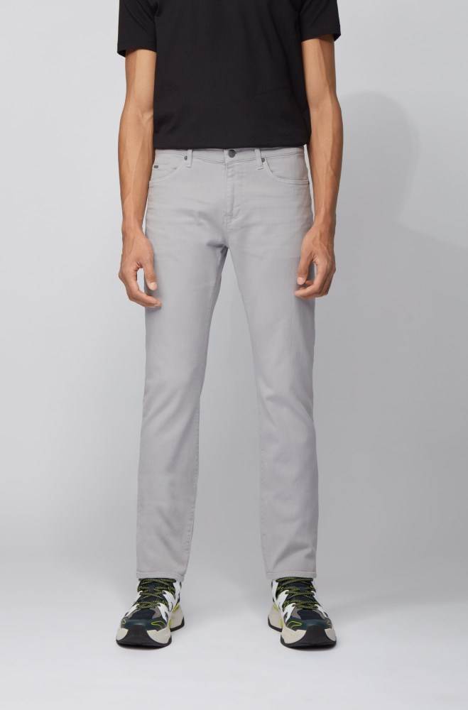 Hugo Boss Slim-fit jeans Lyse Grå | iIys95Cq