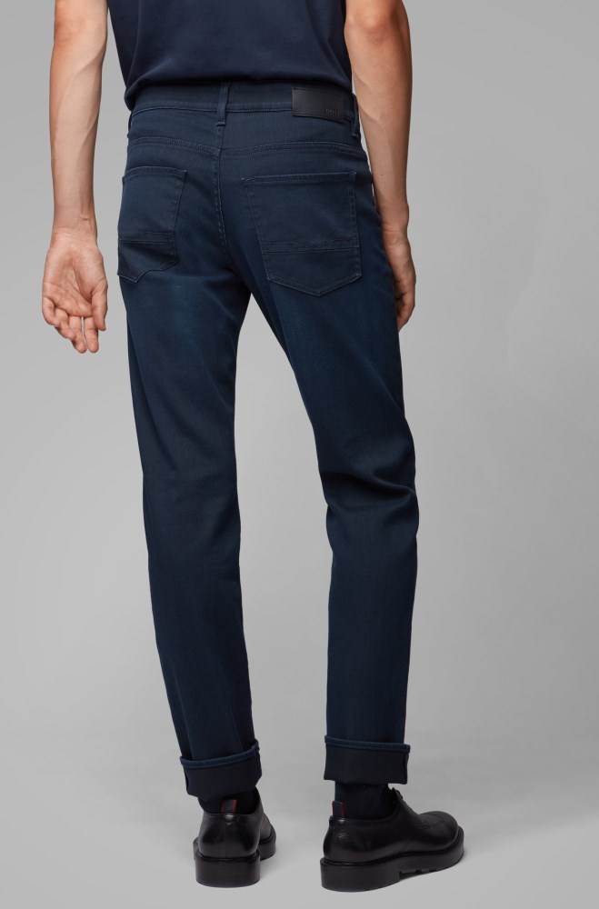 Hugo Boss Slim-fit jeans Mørke Blå | 1jhDsFLT