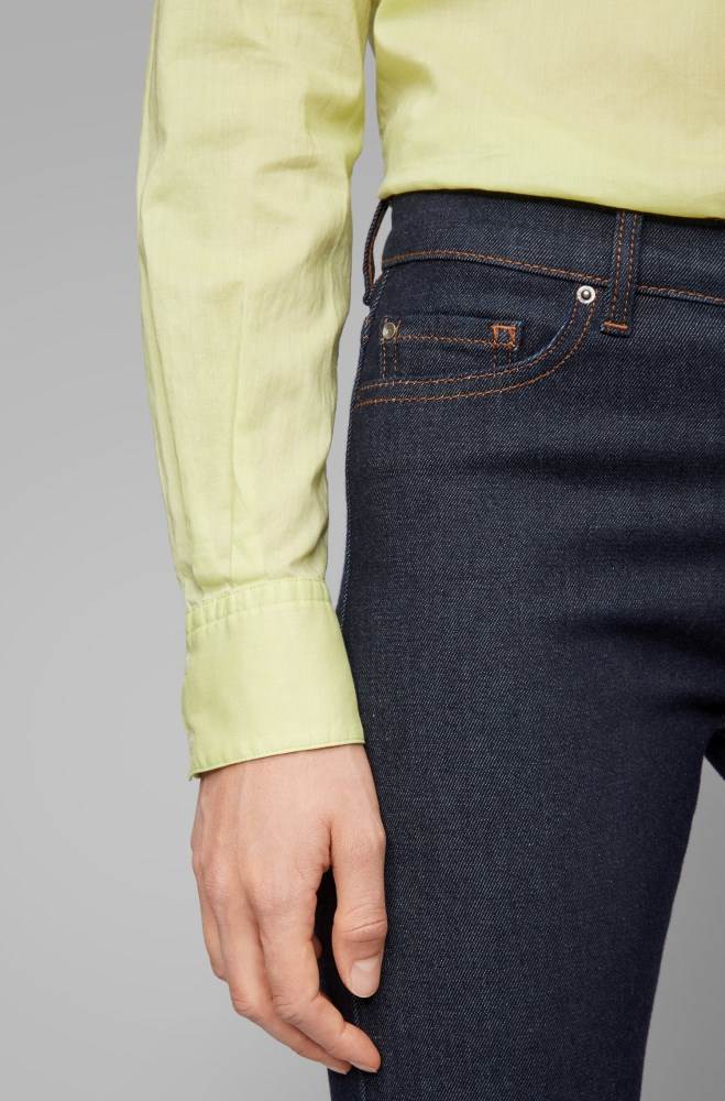 Hugo Boss Slim-fit jeans Mørke Blå | EjF6wtZt