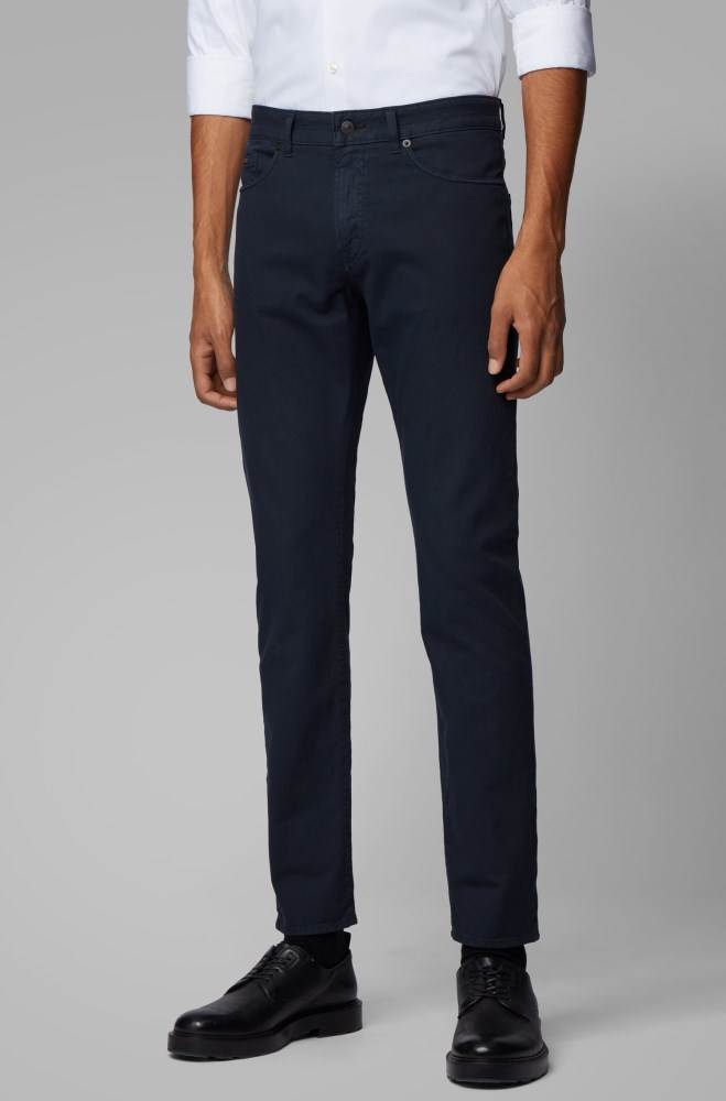 Hugo Boss Slim-fit jeans Mørke Blå | G3qPxZ0m