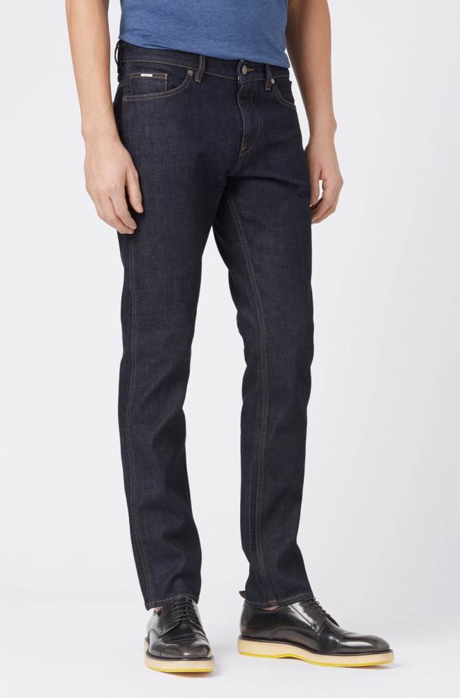 Hugo Boss Slim-fit jeans Mørke Blå | XwODS5oT