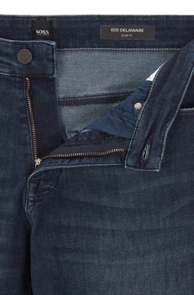 Hugo Boss Slim-fit jeans Mørke Blå | e8F4fSXe