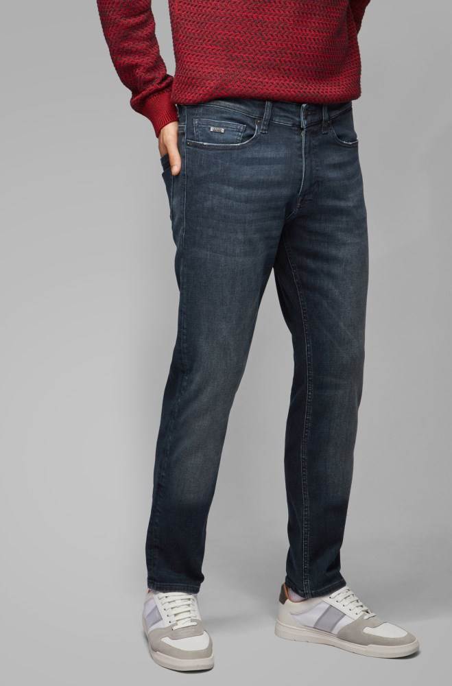 Hugo Boss Slim-fit jeans Mørke Blå | e8F4fSXe