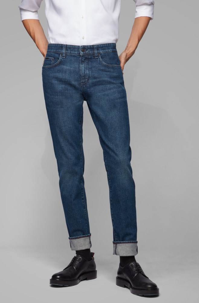 Hugo Boss Slim-fit jeans Mørke Blå | fZ1EFF2d