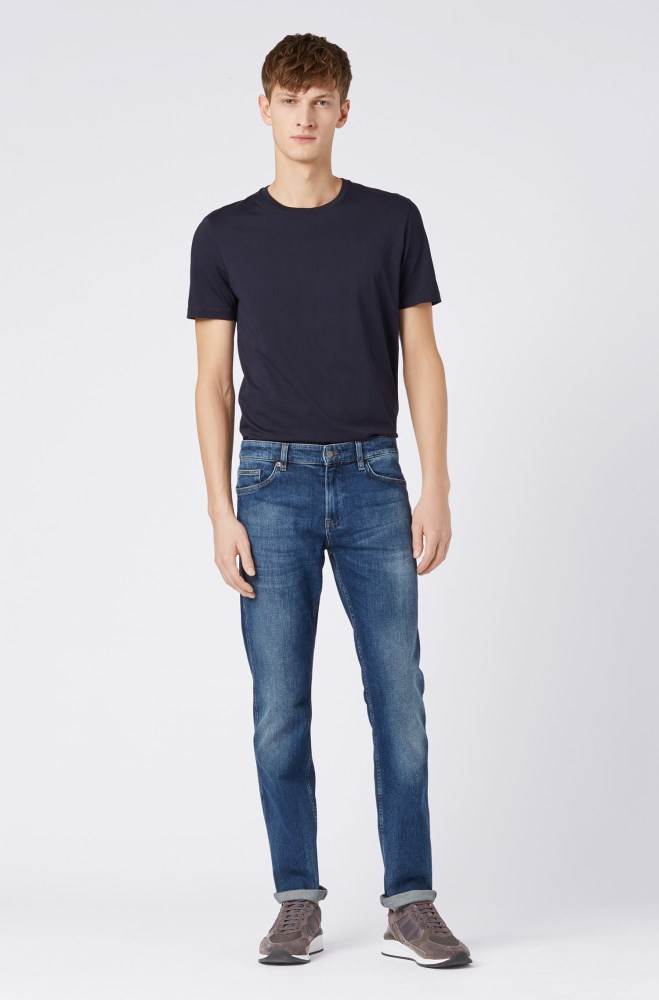 Hugo Boss Slim-fit jeans Mørke Blå | fnUjeE5b