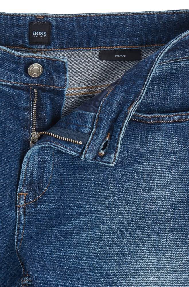 Hugo Boss Slim-fit jeans Mørke Blå | fnUjeE5b