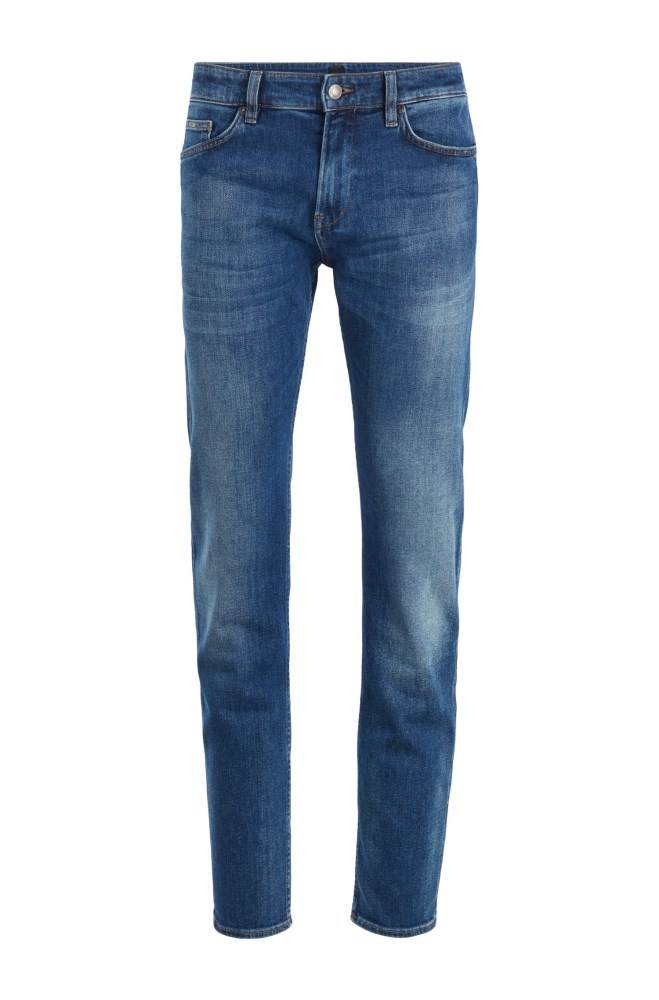 Hugo Boss Slim-fit jeans Mørke Blå | fnUjeE5b