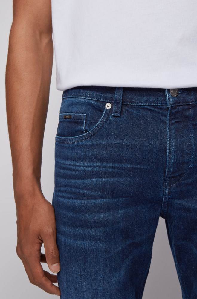 Hugo Boss Slim-fit jeans Mørke Blå | kjuQa1ZU