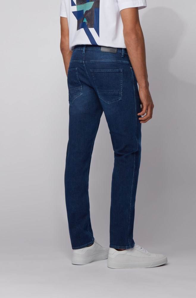 Hugo Boss Slim-fit jeans Mørke Blå | kjuQa1ZU