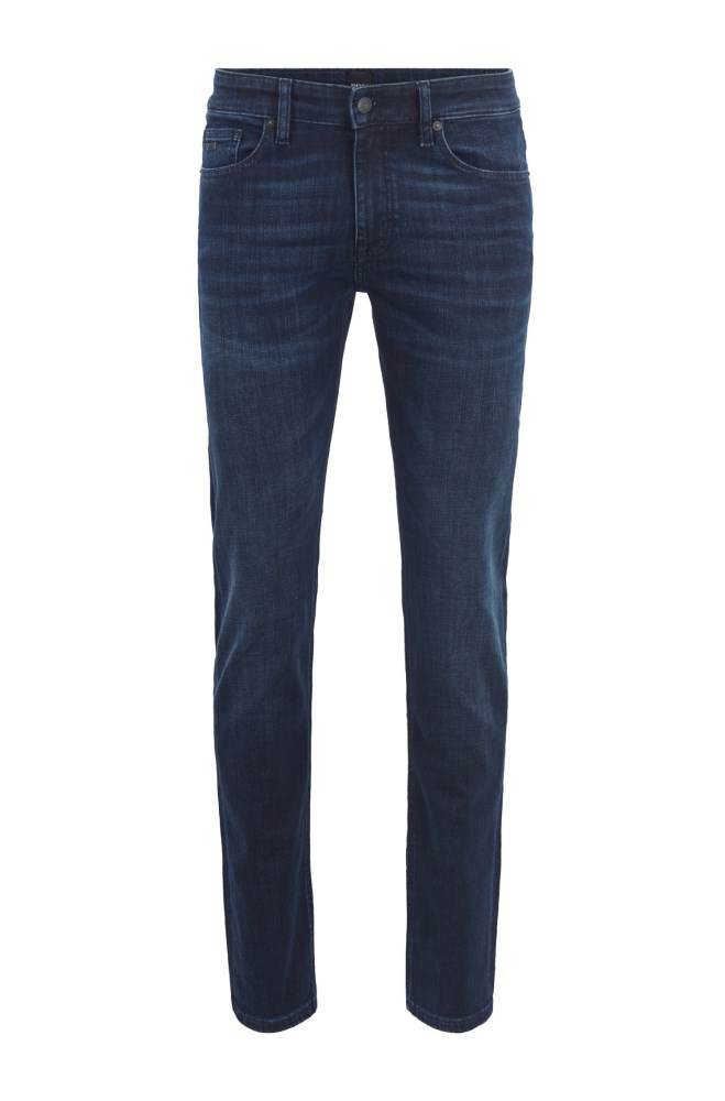 Hugo Boss Slim-fit jeans Mørke Blå | qJE32tOi