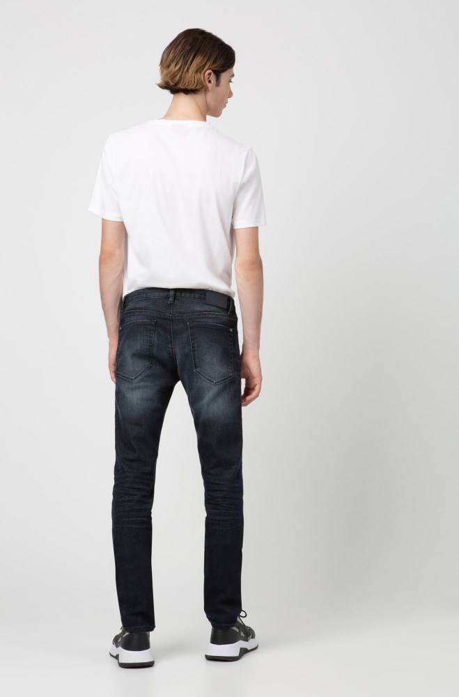 Hugo Boss Slim-fit jeans Mørke Blå | ufbzg0MI