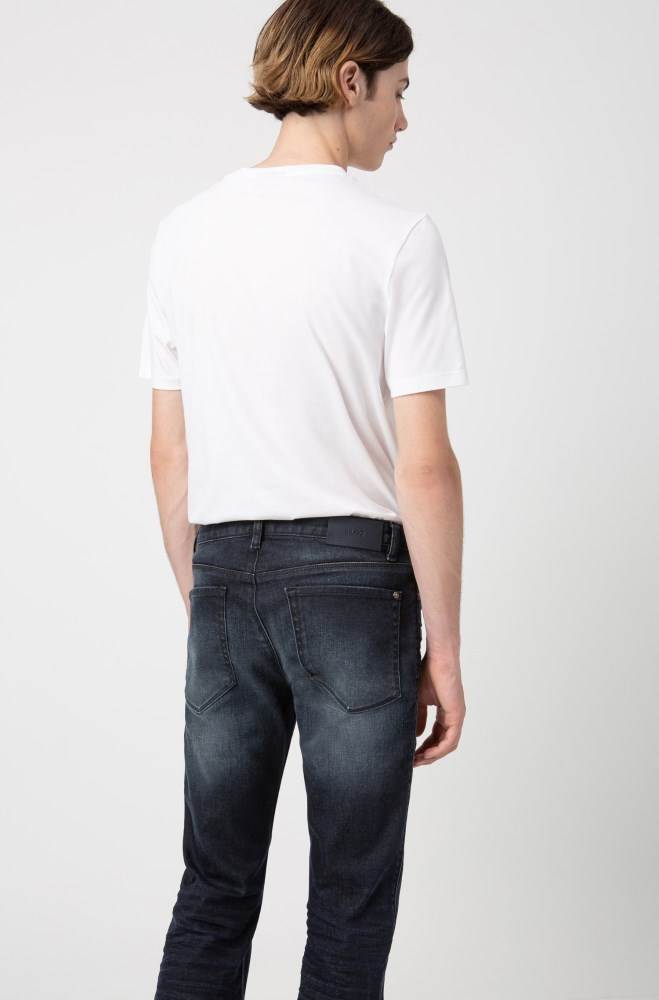 Hugo Boss Slim-fit jeans Mørke Blå | ufbzg0MI